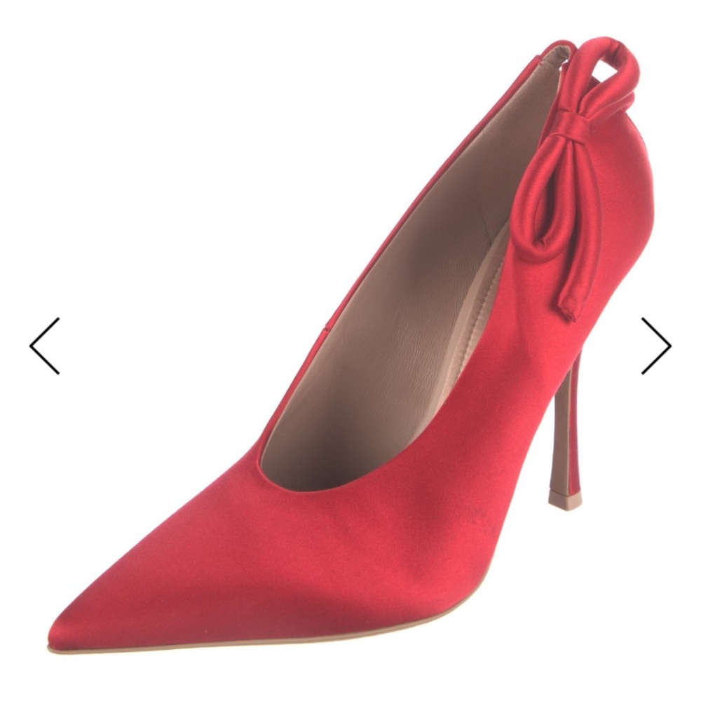 Valentino Garavani 
New Red Satin Heels
